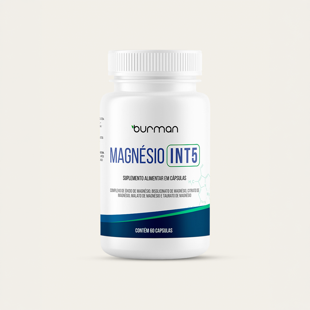 Magnésio INT5 Quelado 5 em 1 (60 cápsulas)